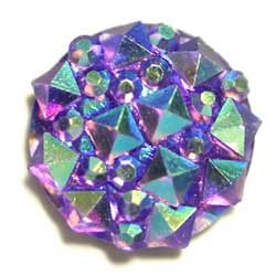 １０ｍｍ　アクリルカボ　バロック　パープルＡＢ