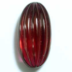 １４×７　グラスカボ　長オーバル　ルビー