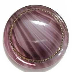 １８ｍｍ　グラスカボ　金彫＆パープル縞