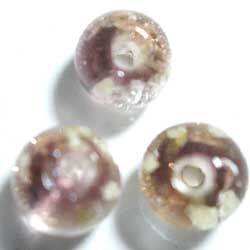 蓄光　グラスビーズ　６ｍｍ　紫