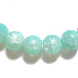 クラックルビーズ　１０ｍｍ　ラムネ　１０個セット