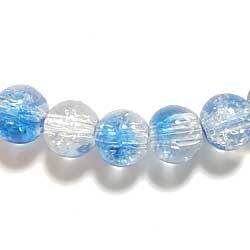 クラックルビーズ　８ｍｍ　露草　１０個セット