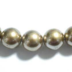 １０ｍｍ　アクリルパール　ゴールド