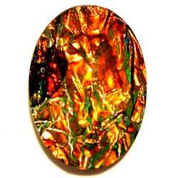 ２５×１８　レジンカボ　ブラックオパール