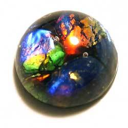 ９ｍｍ　グラスカボション　ブラックオパール