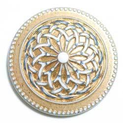 ３１ｍｍ　樹脂カボ　花模様　金