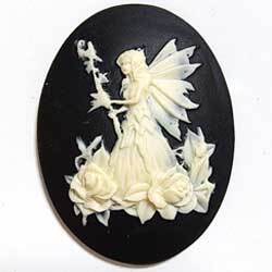 ４０×３０　アクリルカメオ　薔薇妖精