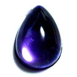 １４×１０　ドロップ　アクリルカボ　タンザナイト