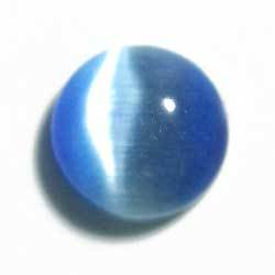 ６ｍｍ　グラスカボ　サファイアキャッツアイ