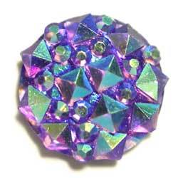 １０ｍｍ　アクリルカボ　バロック　パープルＡＢ