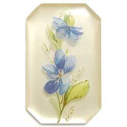 ３９×２５　グラスカボション　スミレ