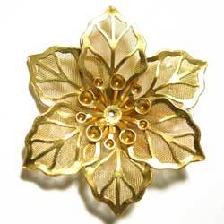 メッシュ６枚花　金