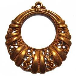 スタンピング　クレッセント　真鍮古美