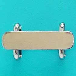 帯どめ金具　２９×８（低）　銀