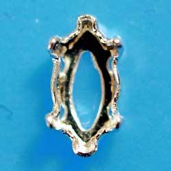８×４　ナベットセッティング　４穴　銀　２個セット