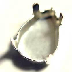 １０×７　ペアシェイプＳＴ　４爪　銀 