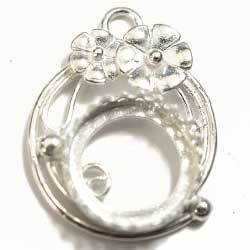 １２ｍｍ　ラウンドＳＴ　花飾り枠　銀