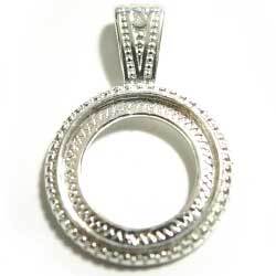 ２０ｍｍ　ラウンドセッティング　バチカン付　銀