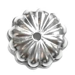 ビーズキャップ　菊スチール　大