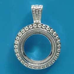 １６ｍｍ　ラウンドセッティング　バチカン付　銀