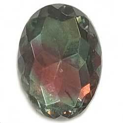 １８×１３　彫りオーバル　ルビー＆トルマリン