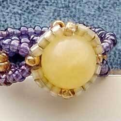 ビーズリング　アラゴナイト