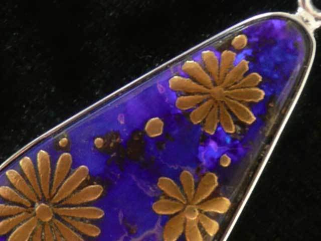 大粒ボルダーオパール シルバーペンダントヘッド ボルダーオパールペンダント｜オーストラリア産オパール｜オパール