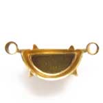 １０×５　ハーフムーンセッティング　真鍮　２個セット