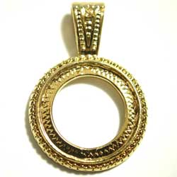 ２０ｍｍ　ラウンドセッティング　バチカン付　金