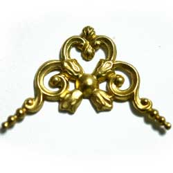 スタンピング　コーナーフレーム丸　真鍮