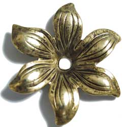 スタンピング　６花弁　金古美