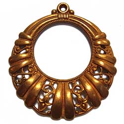 スタンピング　クレッセント　真鍮古美