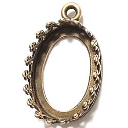  １４×１０　オーバルＳＴ　１カン　クラウン　真鍮古美