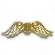 メタルビーズ　天使の羽根　金