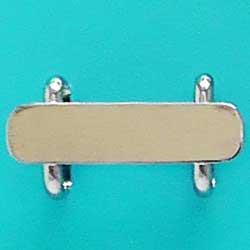 帯どめ金具　２９×８（低）　銀