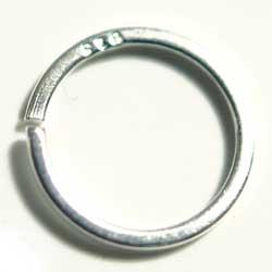 Ｃカン　８ｍｍ　２２ＧＡ　シルバー９２５　５個セット