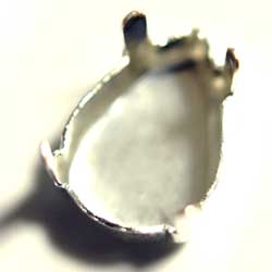 １０×７　ペアシェイプＳＴ　４爪　銀 