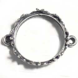 １４ｍｍ　ラウンドＳＴ　装飾枠　２カン　銀古美