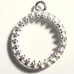 １４ｍｍ　ラウンドＳＴ　クラウン枠　１カン　銀