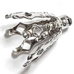 ビーズキャップ　７腕　銀