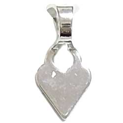 貼り付け用バチカン　ダイヤ型　銀