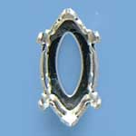 １０×５　ナベットセッティング　４穴　銀