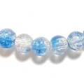 クラックルビーズ　８ｍｍ　露草　１０個セット