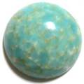 ２０ｍｍ　グラスカボション　白緑