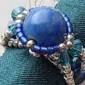 ビーズリング　ラピスラズリ