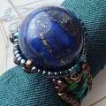 ビーズリング　ラピスラズリ