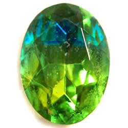 １８×１３　オーバル　ペリドット＆アクア