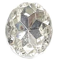 １２×１０　彫りオーバル　クリア　