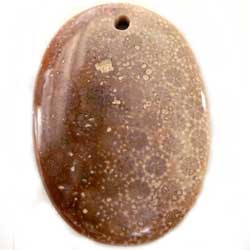 ３３×２４　オーバル　菊目石　１穴