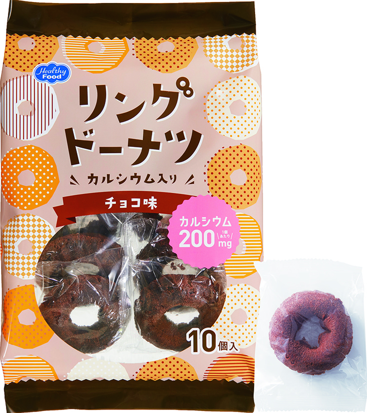 リングドーナツＣａ入り　チョコ味　25g×10